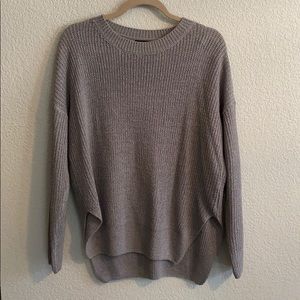 Alyssa Grey Knit Sweater